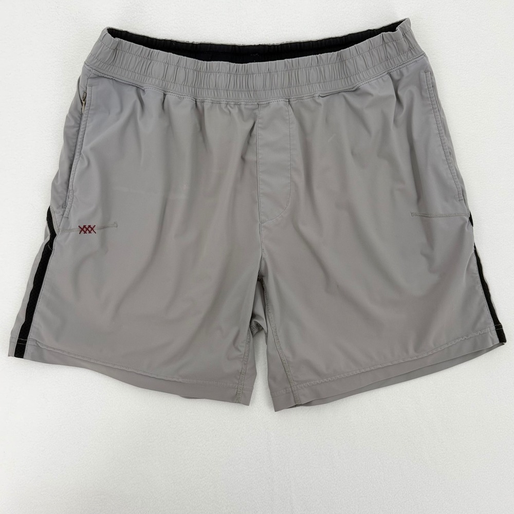 Rhone Mako Training Shorts Mens Large Gray Activewear Excellent